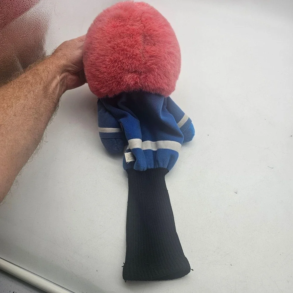 Kansas Jayhawks KU Golf Club Headcover Datrek Plush Mascot Driver Cover Blue